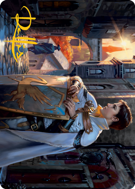 Dennick, Pious Apprentice Art Card (Gold-Stamped Signature) [Innistrad: Midnight Hunt Art Series]-1