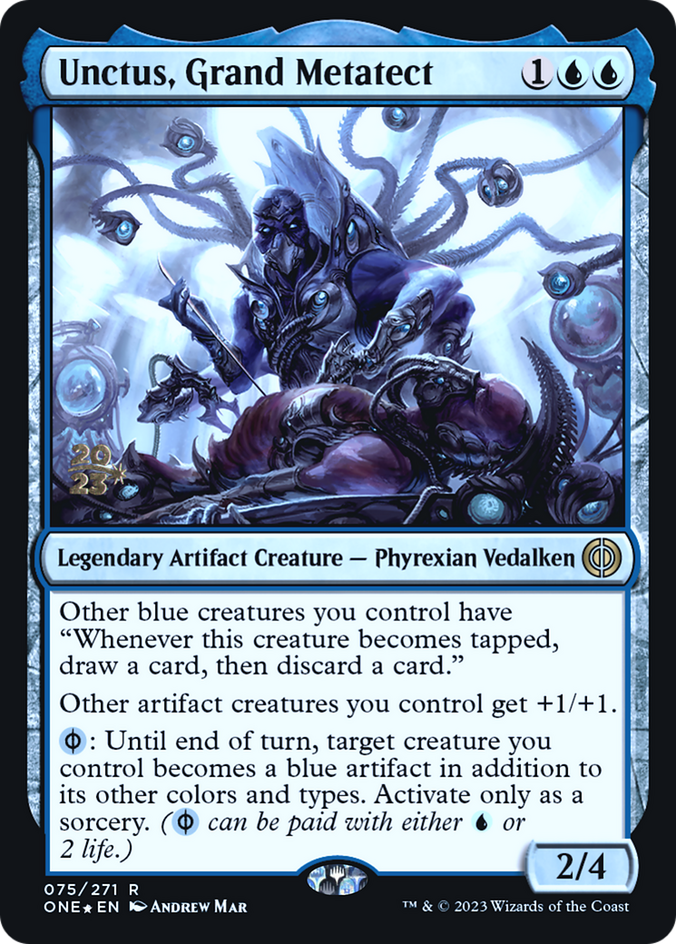 Unctus, Grand Metatect [Phyrexia: All Will Be One Prerelease Promos]-1