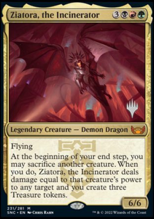 Ziatora, the Incinerator (Promo Pack) [Streets of New Capenna Promos]-1