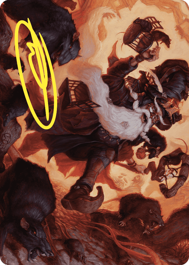 Tattered Ratter Art Card (Gold-Stamped Signature) [Wilds of Eldraine Art Series]-1