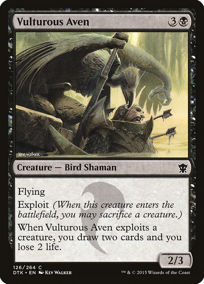 Vulturous Aven [Dragons of Tarkir]-1