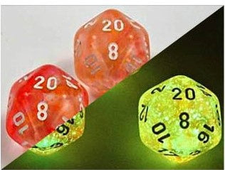 Nebula Polyhedral Supernova/white Luminary 7-Die Set