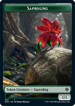 Saproling // Soldier Double-Sided Token [Starter Commander Decks]-1