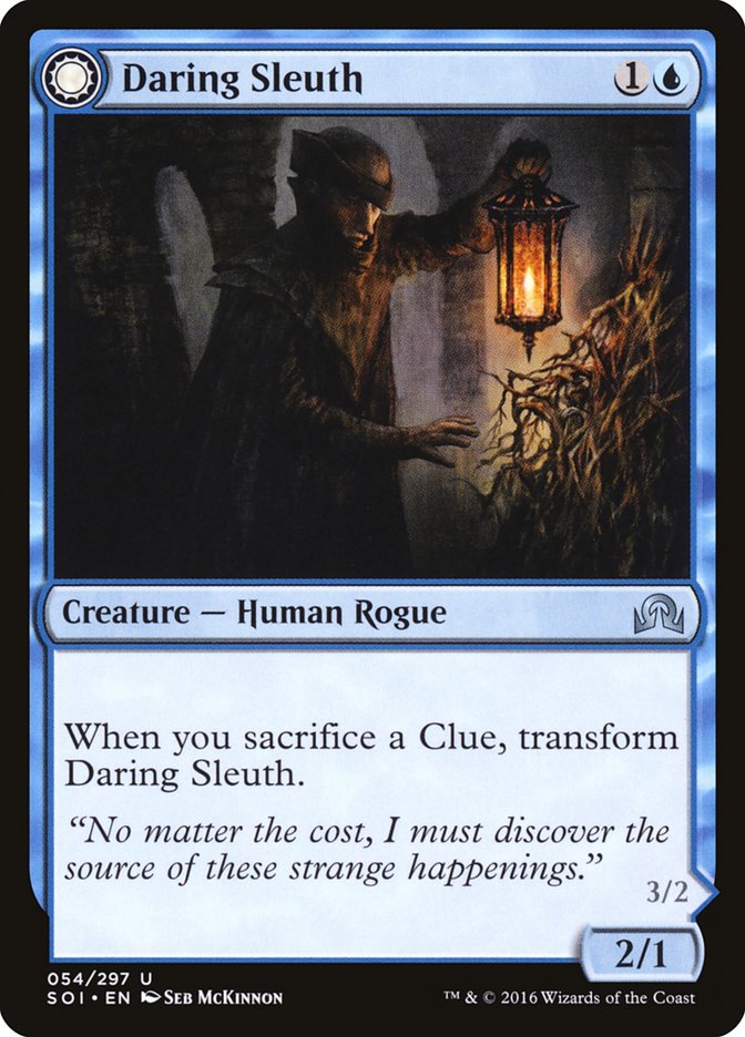 Daring Sleuth // Bearer of Overwhelming Truths [Shadows over Innistrad]-1