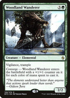 Woodland Wanderer [Battle for Zendikar Prerelease Promos]-1