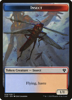 Drake // Insect (018) Double-Sided Token [Commander 2020 Tokens]-2