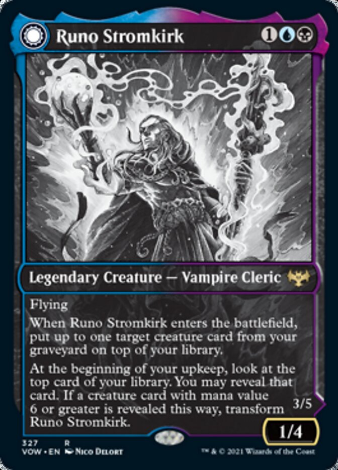 Runo Stromkirk // Krothuss, Lord of the Deep (Showcase Eternal Night) [Innistrad: Crimson Vow]-1