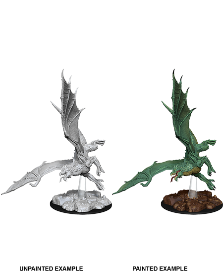 D&D Nolzurs Marvelous Unpainted Miniatures Young Green Dragon-1