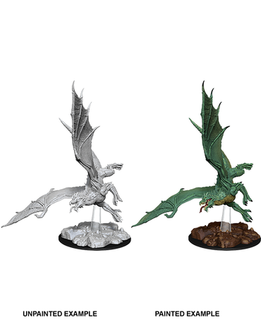 D&D Nolzurs Marvelous Unpainted Miniatures Young Green Dragon