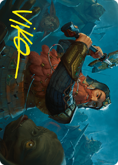 Gimli, Counter of Kills Art Card (10/81) (Gold-Stamped Signature) [The Lord of the Rings: Tales of Middle-earth Art Series]-1