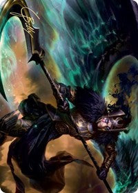 Vengeful Reaper Art Card (Gold-Stamped Signature) [Kaldheim Art Series]-1