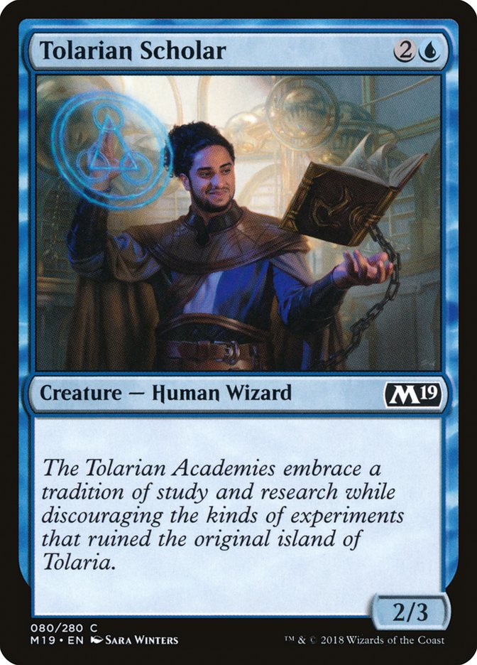 Tolarian Scholar [Core Set 2019]-1