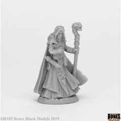 Reaper: Bones Black: Dark Elf Wizard-1