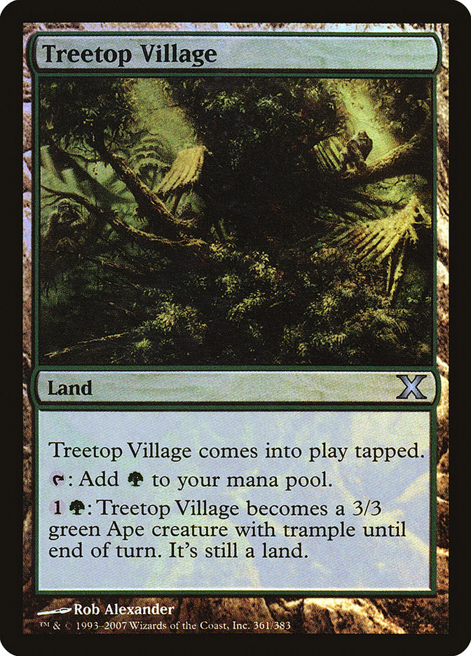 Treetop Village (Premium Foil) [Tenth Edition]-1