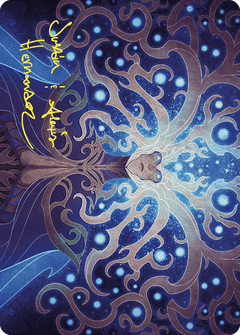 Omniscience Art Card (Gold-Stamped Signature) [Wilds of Eldraine Art Series]-1