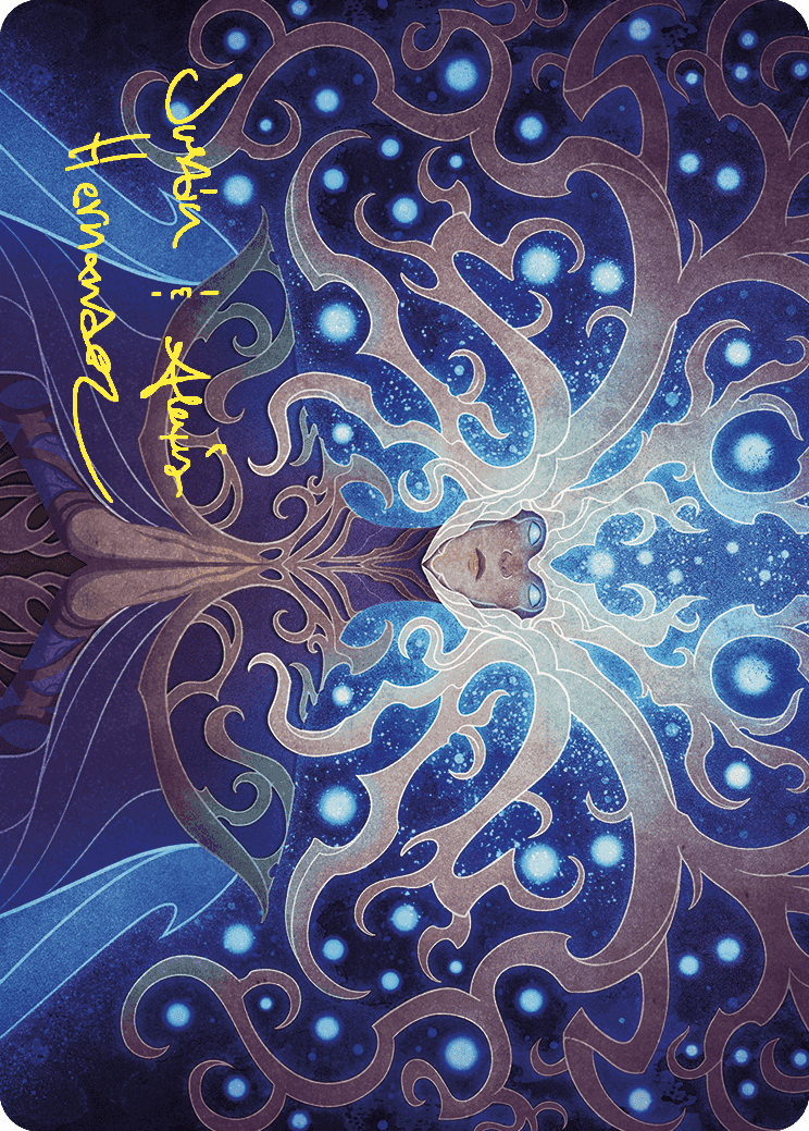 Omniscience Art Card (Gold-Stamped Signature) [Wilds of Eldraine Art Series]-1