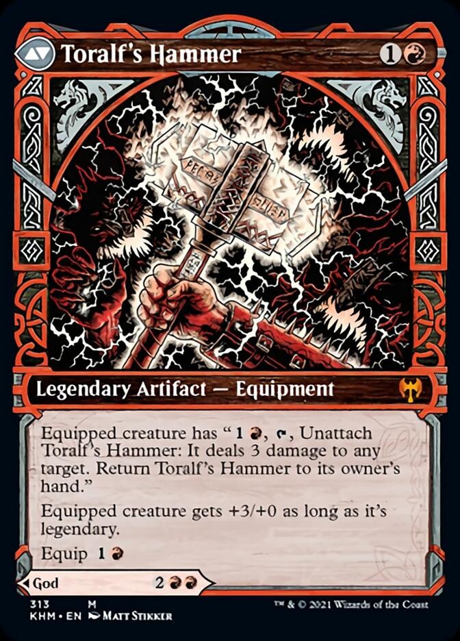 Toralf, God of Fury // Toralf's Hammer (Showcase) [Kaldheim]-2