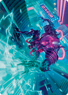 Surgehacker Mech Art Card [Kamigawa: Neon Dynasty Art Series]-1