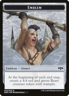 Emblem - Domri, Chaos Bringer [Ravnica Allegiance Tokens]-1