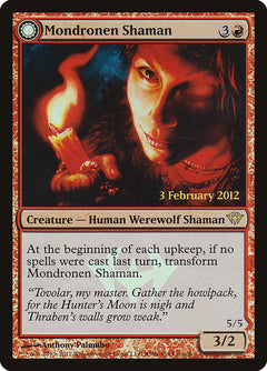 Mondronen Shaman // Tovolar's Magehunter (Launch) [Dark Ascension Promos]-1