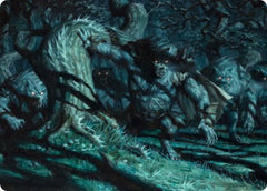 Unnatural Moonrise Art Card [Innistrad: Midnight Hunt Art Series]-1