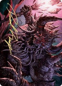Dream Devourer Art Card (Gold-Stamped Signature) [Kaldheim Art Series]-1