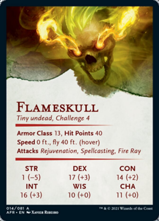 Flameskull Art Card [Dungeons & Dragons: Adventures in the Forgotten Realms Art Series]-2