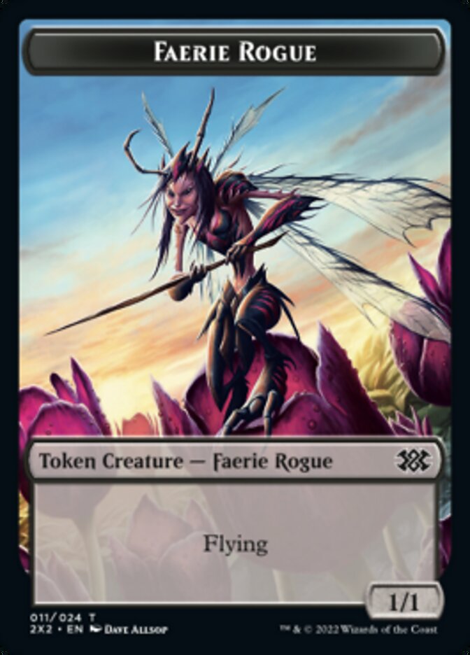 Faerie Rogue // Eldrazi Scion Double-Sided Token [Double Masters 2022 Tokens]-1