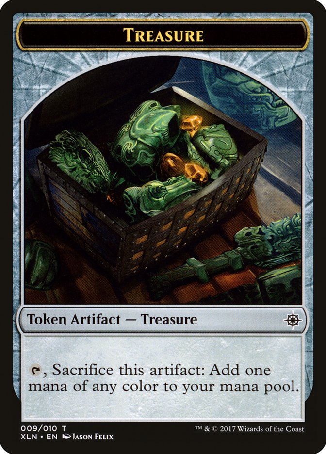 Dinosaur // Treasure (009) Double-Sided Token [Ixalan Tokens]-2