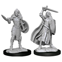 Pathfinder Deepcuts Unpainted Miniatures Human Champion Female-1