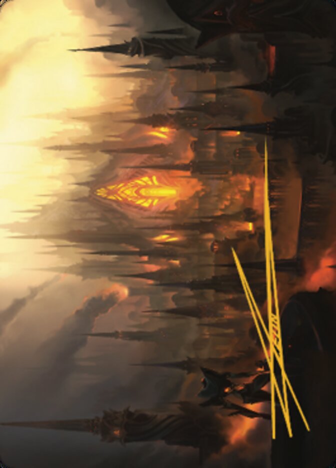 Mishra's Foundry Art Card (Gold-Stamped Signature) [The Brothers' War Art Series]-1