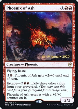 Phoenix of Ash [Theros Beyond Death Promos]-1