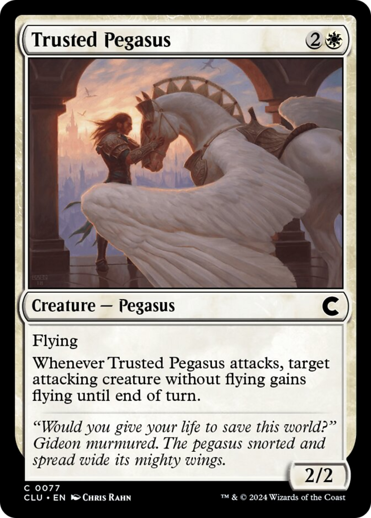 Trusted Pegasus [Ravnica: Clue Edition]-1