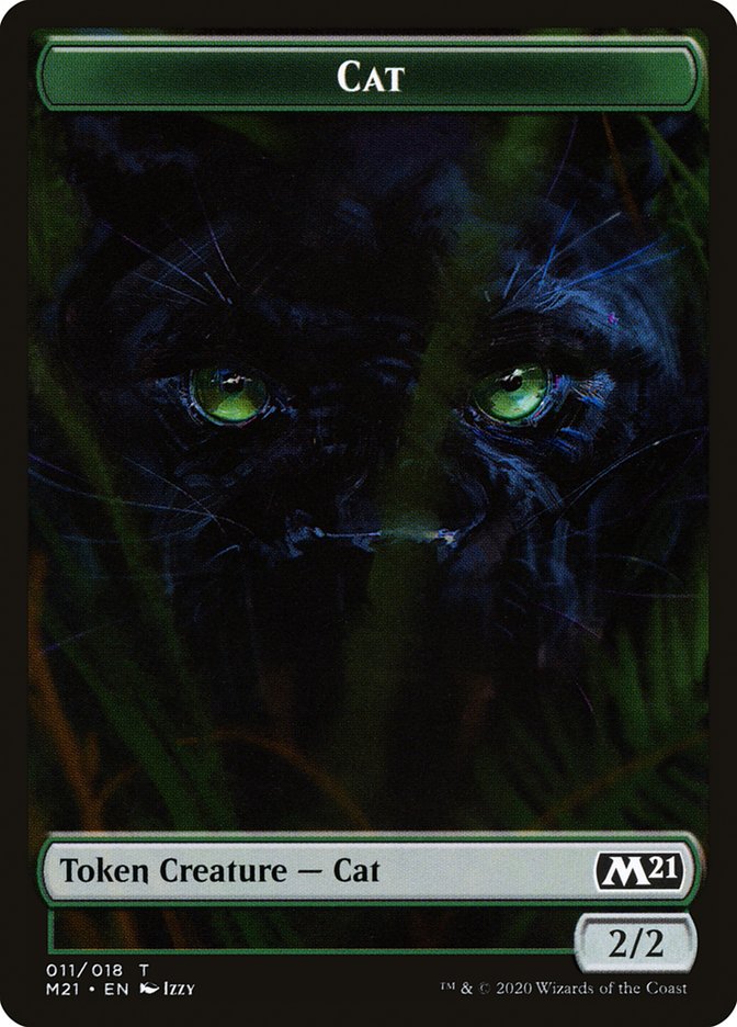 Angel // Cat (011) Double-Sided Token [Core Set 2021 Tokens]-2