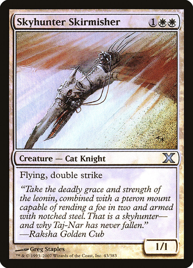 Skyhunter Skirmisher (Premium Foil) [Tenth Edition]-1