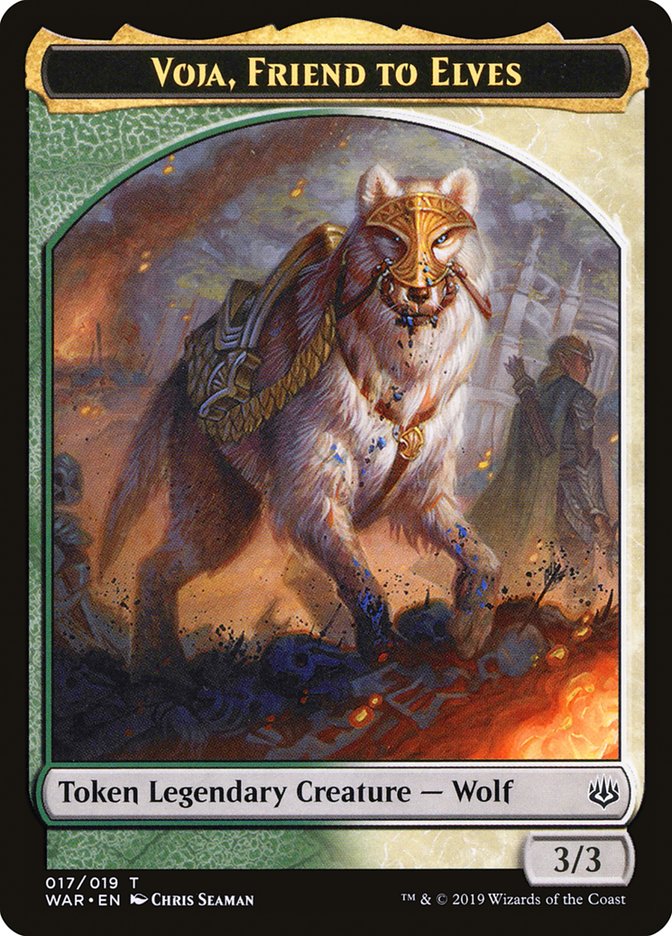 Voja, Friend to Elves Token [War of the Spark Tokens]-1