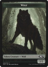 Zombie // Wolf Double-Sided Token [Game Night 2019 Tokens]-1