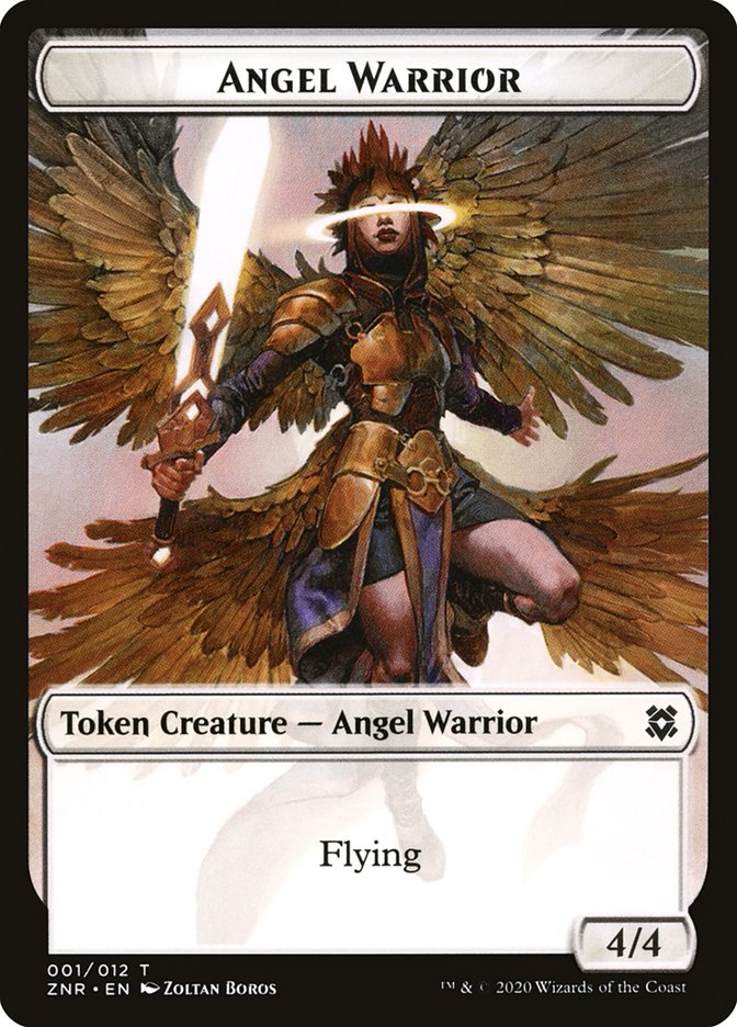 Angel Warrior Token [Zendikar Rising Tokens]-1