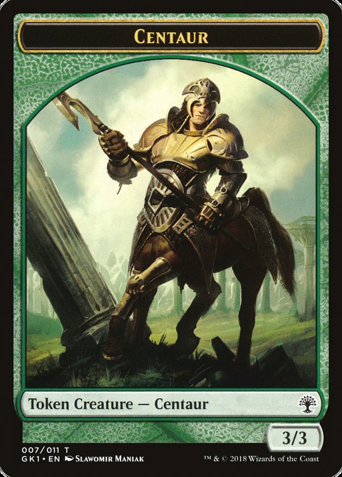 Elemental // Centaur Double-Sided Token [Guilds of Ravnica Guild Kit Tokens]-2