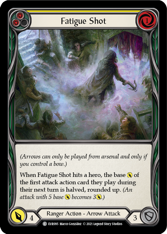 Fatigue Shot (Yellow) [EVR095] (Everfest)  1st Edition Rainbow Foil-1
