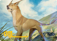 Blink Dog Art Card (Gold-Stamped Signature) [Dungeons & Dragons: Adventures in the Forgotten Realms Art Series]-1