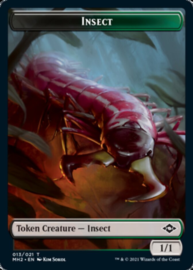 Clue (15) // Insect Double-Sided Token [Modern Horizons 2 Tokens]-2