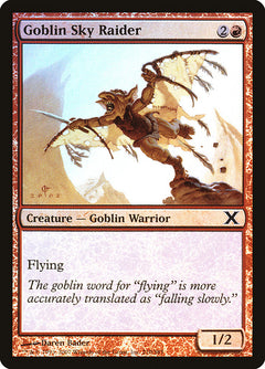 Goblin Sky Raider (Premium Foil) [Tenth Edition]-1