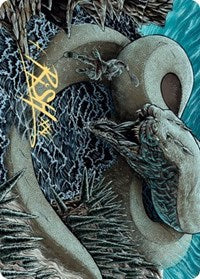 Koma, Cosmos Serpent 2 Art Card (Gold-Stamped Signature) [Kaldheim Art Series]-1