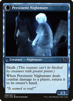 Startled Awake // Persistent Nightmare [Shadows over Innistrad Prerelease Promos]-2
