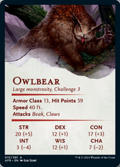 Owlbear Art Card [Dungeons & Dragons: Adventures in the Forgotten Realms Art Series]-2
