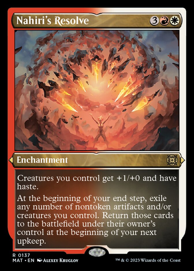 Nahiri's Resolve (Foil Etched) [March of the Machine: The Aftermath]-1