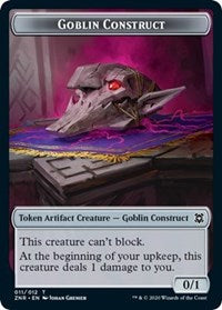 Goblin Construct // Illusion Double-Sided Token [Zendikar Rising Tokens]-1
