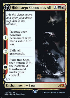 Hidetsugu Consumes All // Vessel of the All-Consuming [Kamigawa: Neon Dynasty Prerelease Promos]-1