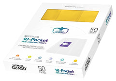 Ultimate Guard 18-Pocket Pages Side-Loading Yellow (50)-1
